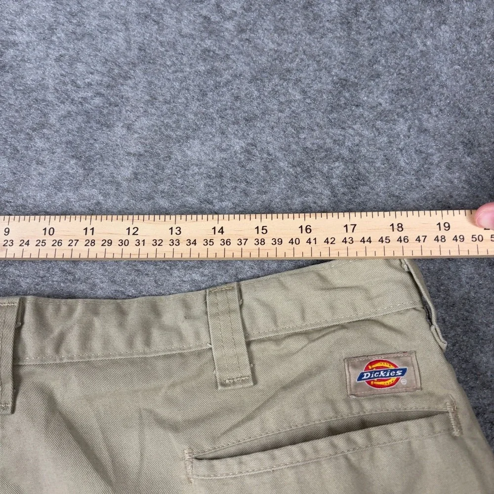 Dickies Chino Shorts Mens 40 Khaki Tan Distressed Workwear‎ Utility Outdoors 00s